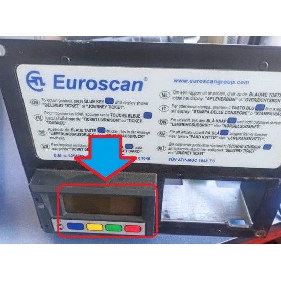 LCD DISPLAY MODULE FOR EUROSCAN RX2 / TX2 009.000.4001